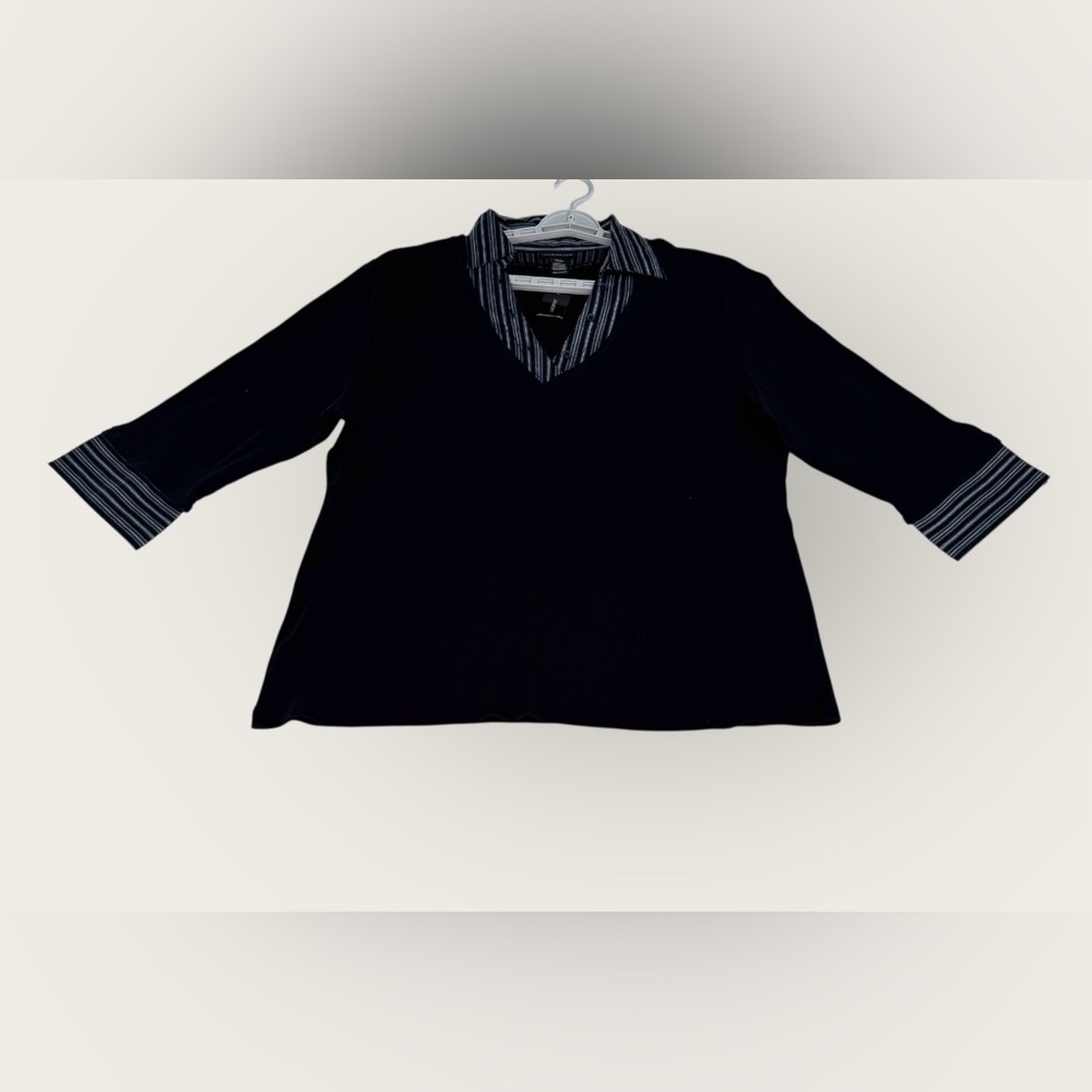 Lane Bryant Collared Pullover Sweater Size 18/20 Black New